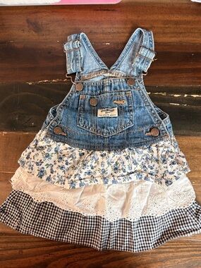 Osh Kosh layered overall dress